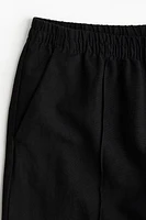 Linen-Blend Pants