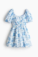 Robe en coton avec jupe à effet boule