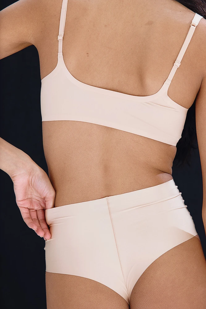 Padded Soft-Cup Microfiber Bra