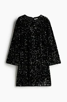 Sequined A-Line Dress