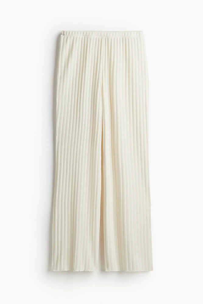 Rib-knit Pants
