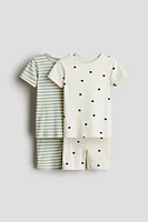 2-pack Printed Jersey Pajamas