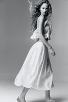 Bubble-Hem Skirt