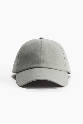 Linen-Blend Cap