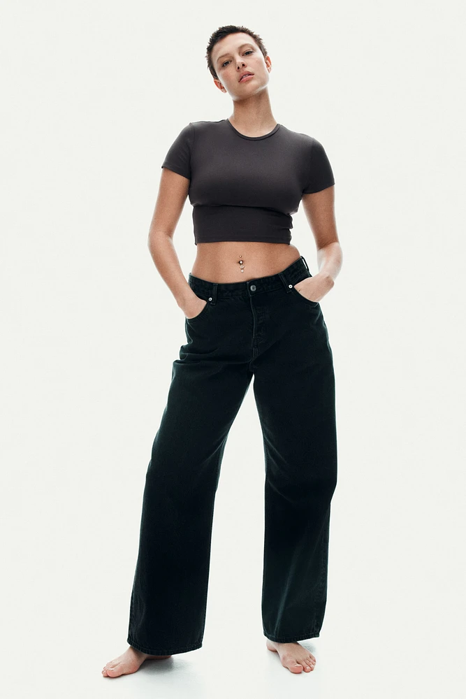 Microfiber Cropped T-Shirt