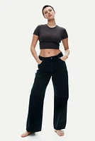 Microfiber Cropped T-Shirt