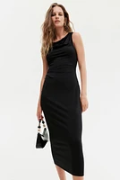 Draped Midi Dress