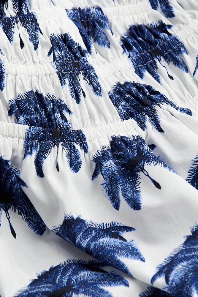 Smocked-waist Dress