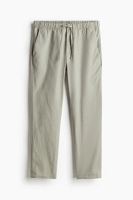 Regular Fit Linen-blend Pants