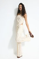 Lace-Detail Pants