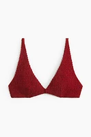Smocked Triangle Bikini Top