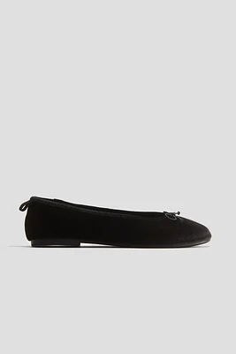 Bow-Detail Ballet Flats