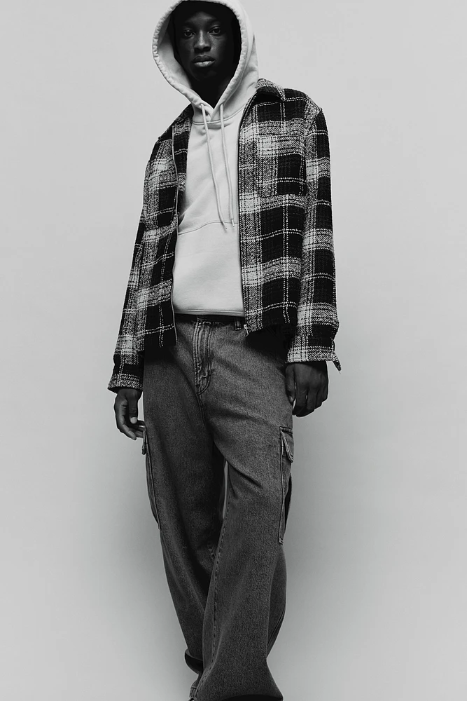 Regular Fit Overshirt with Zipper