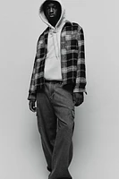 Regular Fit Overshirt with Zipper