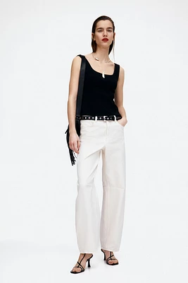 Tapered-Waist Tank Top