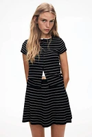 Short-Sleeved Fine-Knit Cardigan