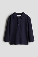 Long-Sleeved Polo Shirt
