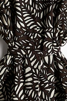 Tie-belt shirt dress