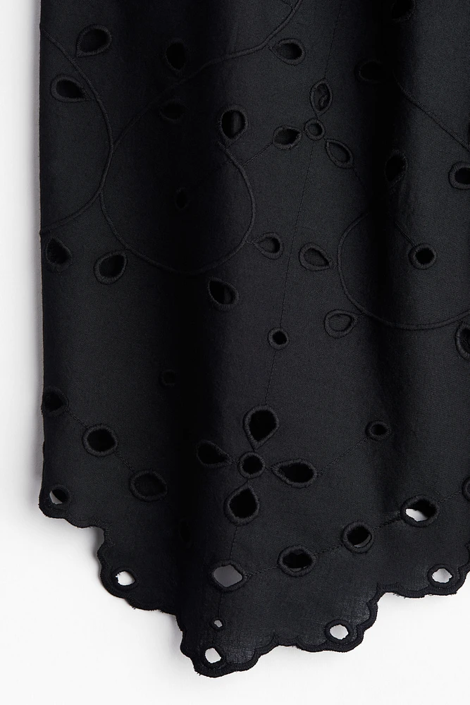 Eyelet-Embroidered Skirt