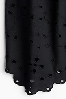 Eyelet-Embroidered Skirt