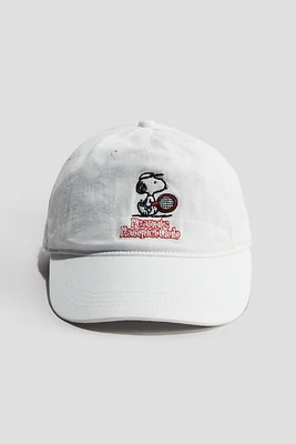 Casquette en sergé avec motif