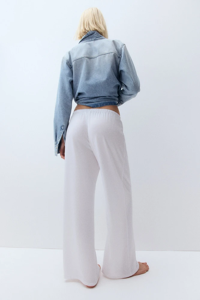Straight-Leg Drawstring Pants