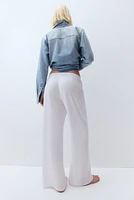 Straight-Leg Drawstring Pants