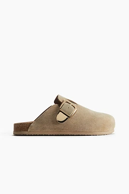 Suede Mules