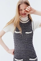Robe en tricot texturé avec poches