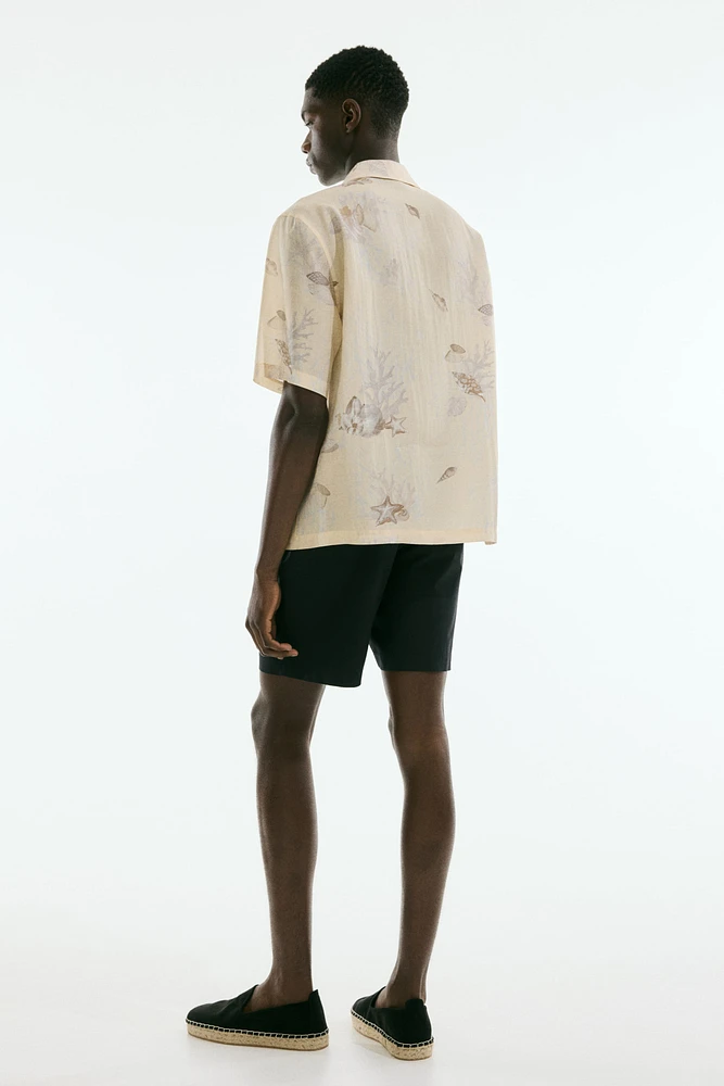 Relaxed-Fit Poplin Shorts
