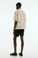 Relaxed-Fit Poplin Shorts