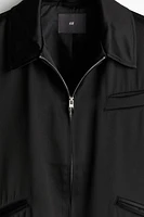 Regular-Fit Satin Jacket