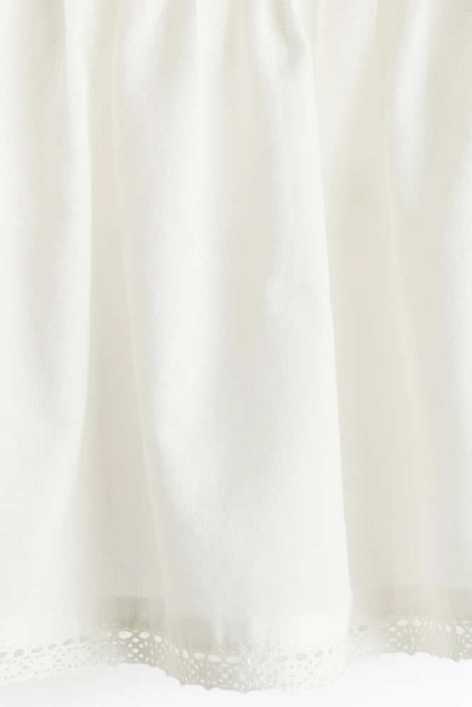 Lace-Detail Mini Skirt