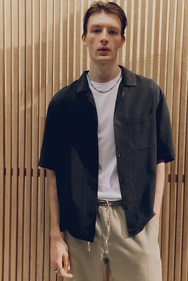 Regular Fit Lyocell Resort Shirt