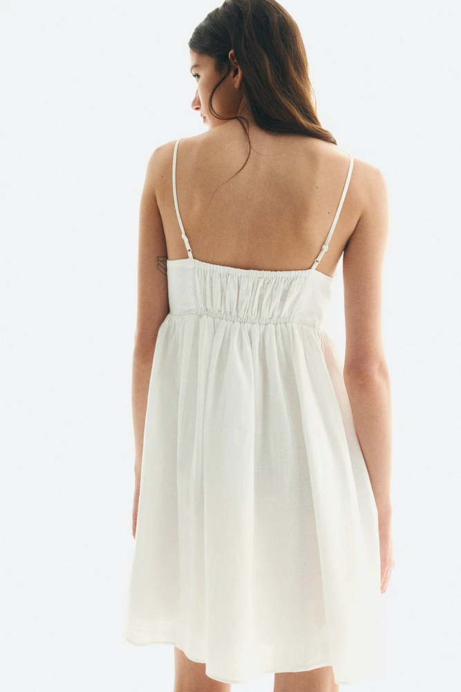 Embroidered-Detail Dress