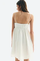 Embroidered-Detail Dress