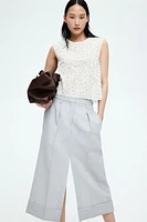 Sheer embroidered top