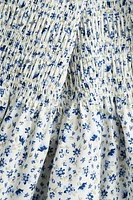 Smocked Poplin Dress