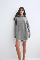 Hooded Fine-Knit Dress