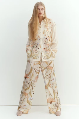 Piping-Detail Pants