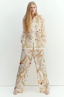Piping-Detail Pants