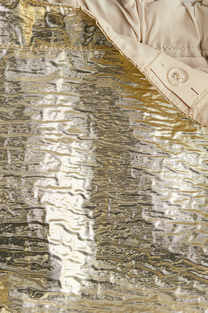 Shimmery Jacquard-Weave Skirt