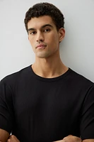 Slim-Fit Ribbed T-Shirt