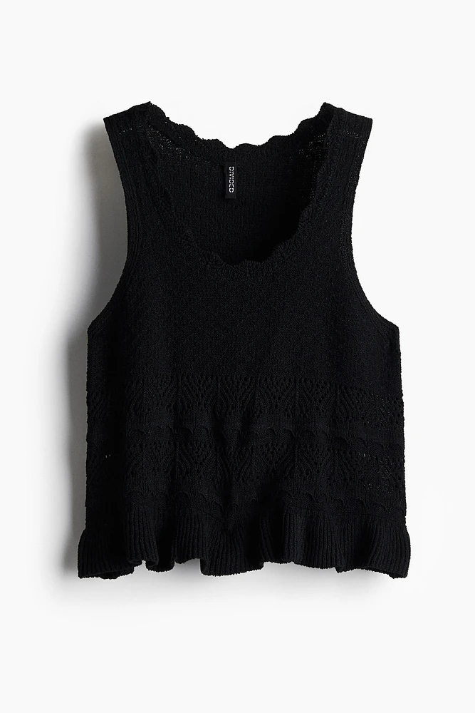 Camisole d'aspect fait au crochet