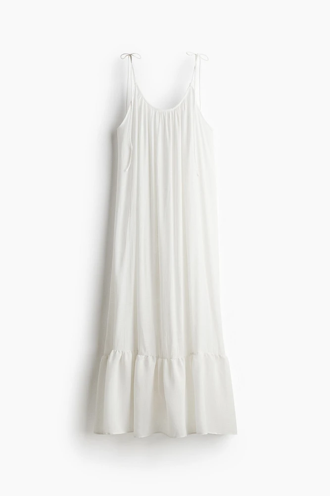 Tie-Shoulder-Strap Beach Dress