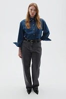 Curvy Fit Baggy High Jeans