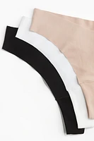 3-Pack Invisible Cotton Brazilian Briefs