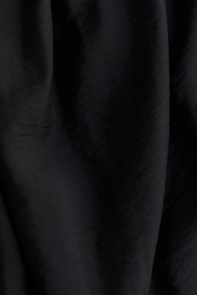 Balloon-Sleeved Tunic Dress