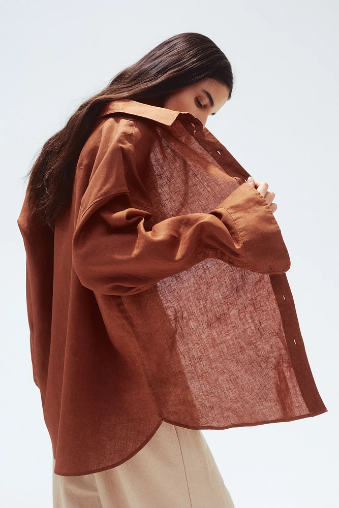 Oversized Linen Shirt