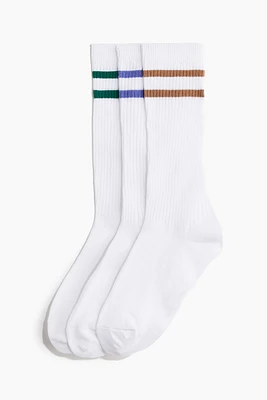 Lot de 3 paires chaussettes sport montantes